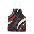Aotearoa New Zealand Native Birds Map Apron Silver Fern Tribal Pattern