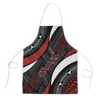 Aotearoa New Zealand Native Birds Map Apron Silver Fern Tribal Pattern