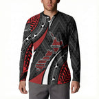 Aotearoa New Zealand Native Birds Map Button Sweatshirt Silver Fern Tribal Pattern