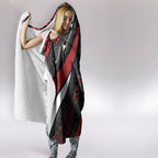 Aotearoa New Zealand Native Birds Map Hooded Blanket Silver Fern Tribal Pattern