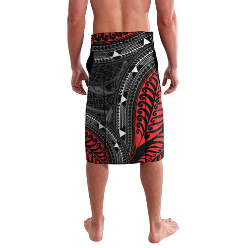 Aotearoa New Zealand Native Birds Map Lavalava Silver Fern Tribal Pattern