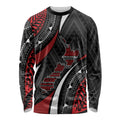Aotearoa New Zealand Native Birds Map Long Sleeve Shirt Silver Fern Tribal Pattern