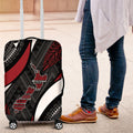 Aotearoa New Zealand Native Birds Map Luggage Cover Silver Fern Tribal Pattern