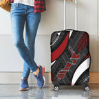Aotearoa New Zealand Native Birds Map Luggage Cover Silver Fern Tribal Pattern