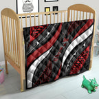 Aotearoa New Zealand Native Birds Map Quilt Silver Fern Tribal Pattern