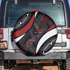 Aotearoa New Zealand Native Birds Map Spare Tire Cover Silver Fern Tribal Pattern