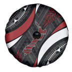Aotearoa New Zealand Native Birds Map Spare Tire Cover Silver Fern Tribal Pattern