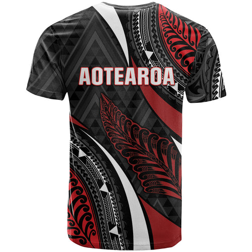 Aotearoa New Zealand Native Birds Map T Shirt Silver Fern Tribal Pattern