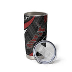 Aotearoa New Zealand Native Birds Map Tumbler Cup Silver Fern Tribal Pattern