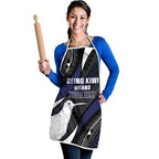 Personalised New Zealand Kiwi Apron Silver Fern Tribal Pattern