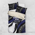 Personalised New Zealand Kiwi Bedding Set Silver Fern Tribal Pattern
