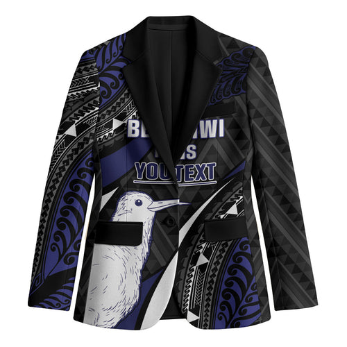 Personalised New Zealand Kiwi Blazer Silver Fern Tribal Pattern