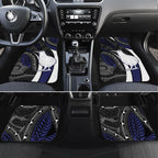 New Zealand Kiwi Car Mats Silver Fern Tribal Pattern