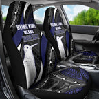 Personalised New Zealand Kiwi Car Seat Cover Silver Fern Tribal Pattern