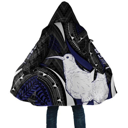 Personalised New Zealand Kiwi Cloak Silver Fern Tribal Pattern