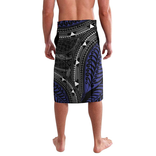 New Zealand Kiwi Lavalava Silver Fern Tribal Pattern