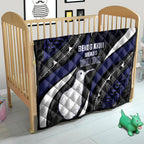 Personalised New Zealand Kiwi Quilt Silver Fern Tribal Pattern