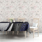 Personalised New Zealand Kiwi Tablecloth Silver Fern Tribal Pattern