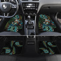 New Zealand Christmas Car Mats Santa Riding Tui Bird Silver Fern