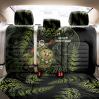 New Zealand Christmas Back Car Seat Cover Santa Riding Kakapo Bird Silver Fern