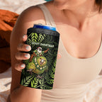 New Zealand Christmas 4 in 1 Can Cooler Tumbler Santa Riding Kakapo Bird Silver Fern
