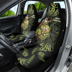 New Zealand Christmas Car Seat Cover Santa Riding Kakapo Bird Silver Fern