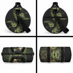 New Zealand Christmas Duffle Bag Santa Riding Kakapo Bird Silver Fern
