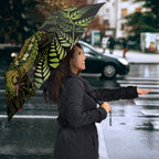 New Zealand Christmas Umbrella Santa Riding Kakapo Bird Silver Fern