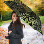 New Zealand Christmas Umbrella Santa Riding Kakapo Bird Silver Fern