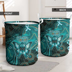 Ovarian Cancer Awareness Laundry Basket This Is What A Fighter Looks Like