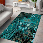 Ovarian Cancer Awareness Area Rug This Is What A Fighter Looks Like