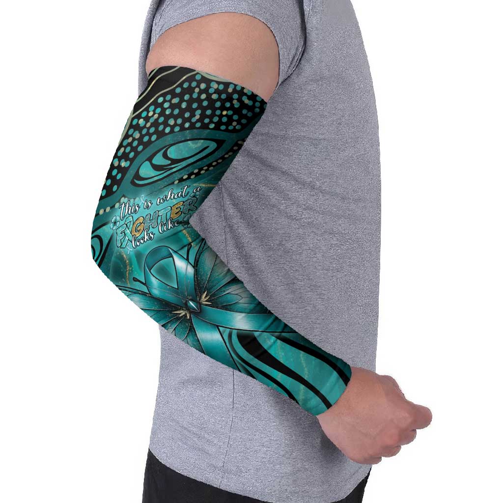 Personalised Ovarian Cancer Awareness Arm Sleeves This Is What A Fighter Looks Like
