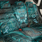 Ovarian Cancer Awareness Back Car Seat Cover This Is What A Fighter Looks Like