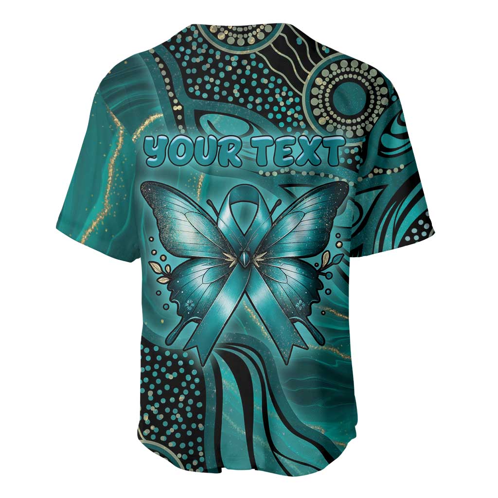 Personalised Ovarian Cancer Awareness Baseball Jersey This Is What A Fighter Looks Like