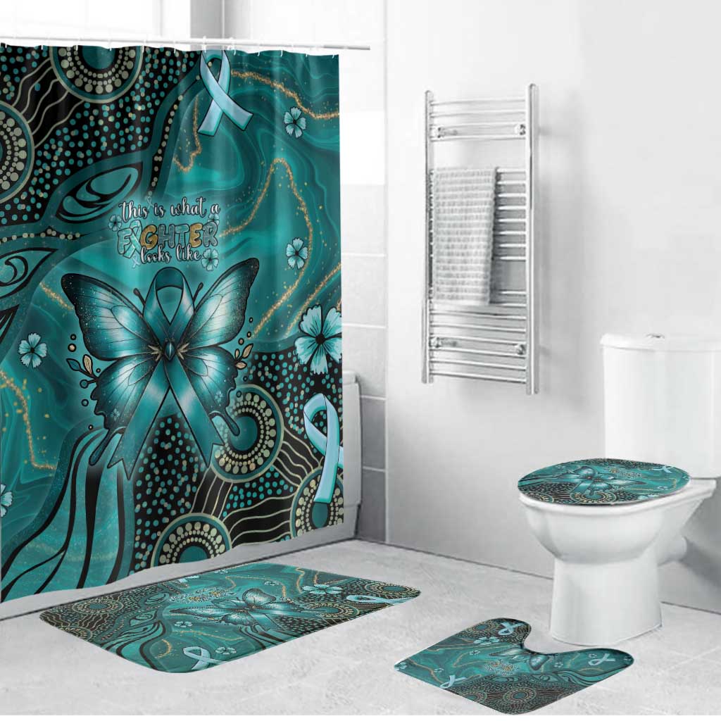 Ovarian Cancer Awareness Bathroom Set This Is What A Fighter Looks Like