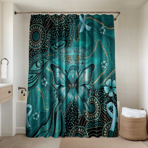 Ovarian Cancer Awareness Bathroom Set This Is What A Fighter Looks Like