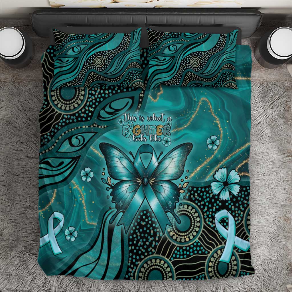 Ovarian Cancer Awareness Bedding Set This Is What A Fighter Looks Like