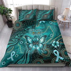 Ovarian Cancer Awareness Bedding Set This Is What A Fighter Looks Like