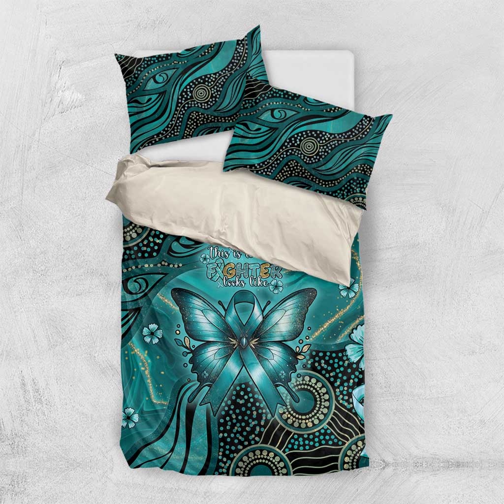 Ovarian Cancer Awareness Bedding Set This Is What A Fighter Looks Like