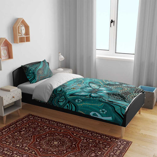 Ovarian Cancer Awareness Bedding Set This Is What A Fighter Looks Like