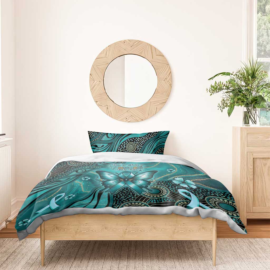 Ovarian Cancer Awareness Bedding Set This Is What A Fighter Looks Like