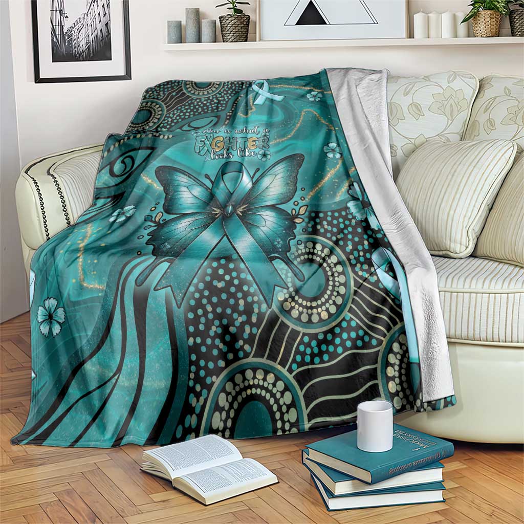 Ovarian Cancer Awareness Blanket This Is What A Fighter Looks Like