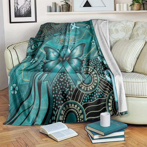 Ovarian Cancer Awareness Blanket This Is What A Fighter Looks Like