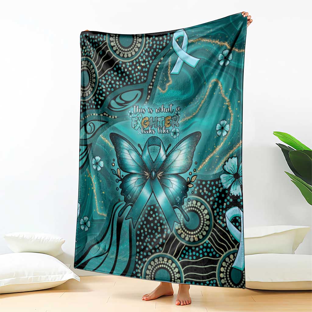 Ovarian Cancer Awareness Blanket This Is What A Fighter Looks Like