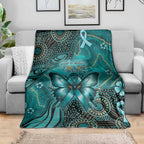 Ovarian Cancer Awareness Blanket This Is What A Fighter Looks Like