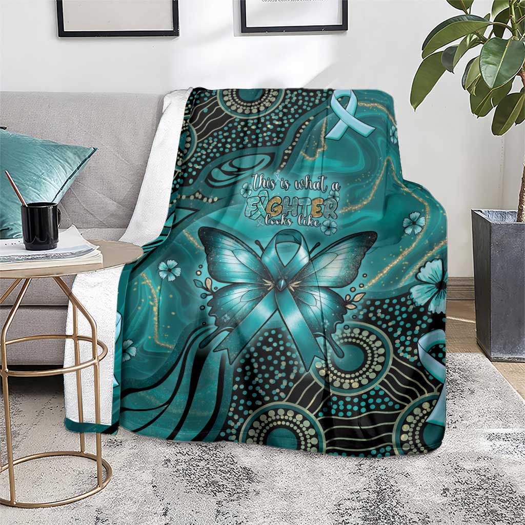 Ovarian Cancer Awareness Blanket This Is What A Fighter Looks Like