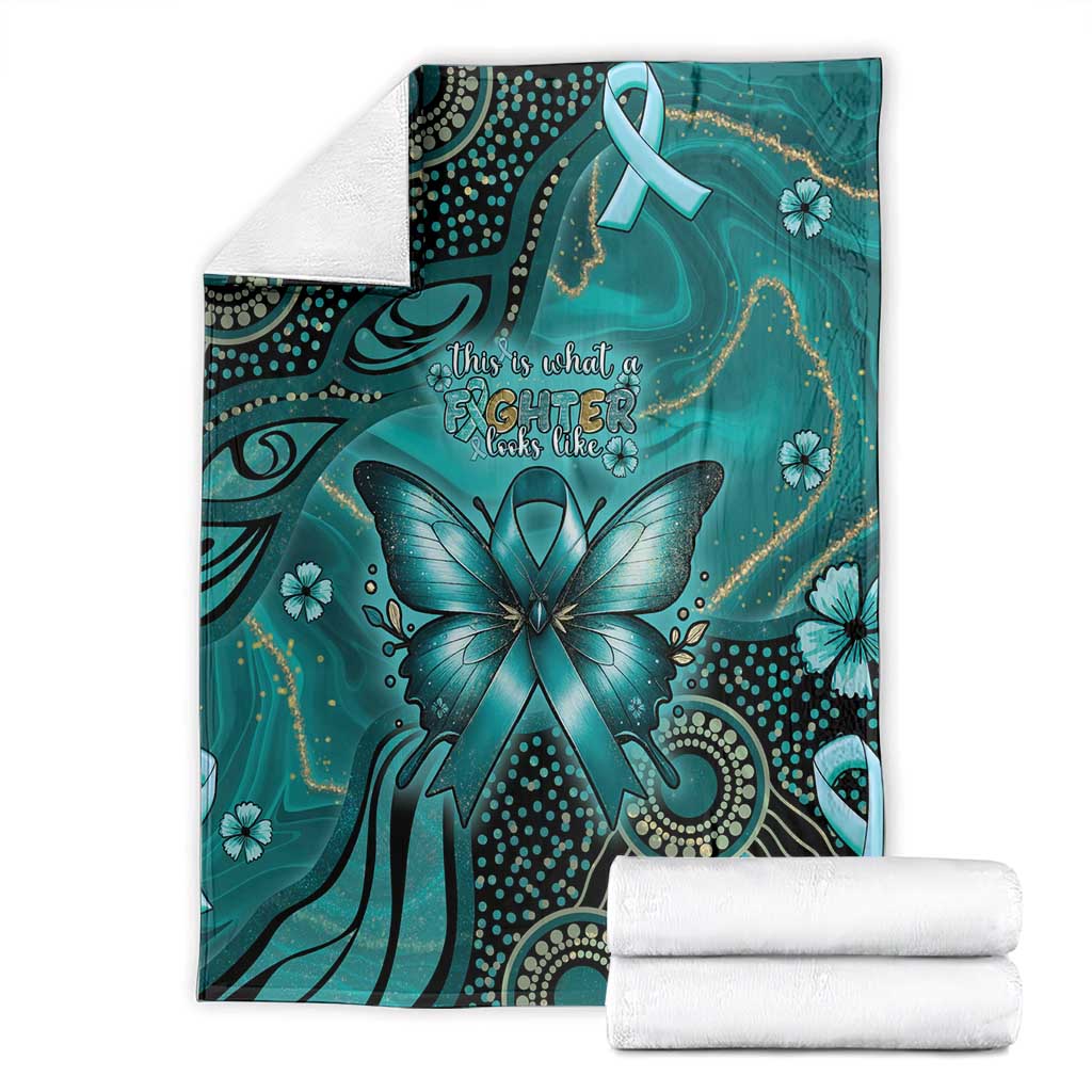 Ovarian Cancer Awareness Blanket This Is What A Fighter Looks Like