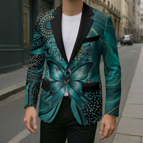Personalised Ovarian Cancer Awareness Blazer This Is What A Fighter Looks Like