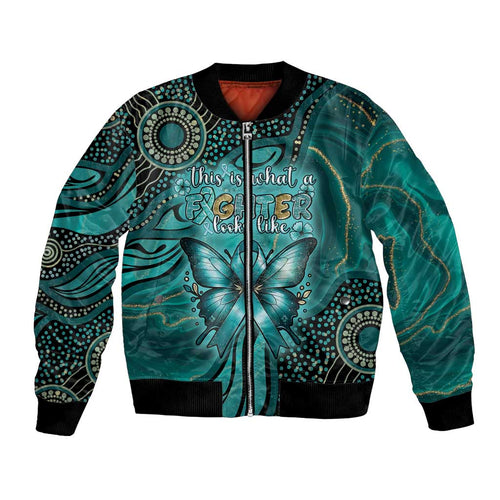 Personalised Ovarian Cancer Awareness Bomber Jacket This Is What A Fighter Looks Like