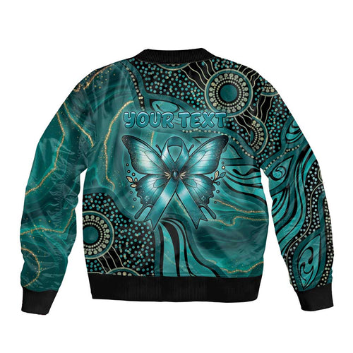 Personalised Ovarian Cancer Awareness Bomber Jacket This Is What A Fighter Looks Like